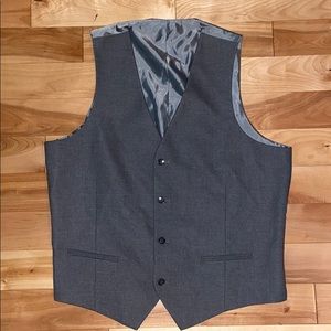 Alfani large slim fit gray men’s lined suit vest